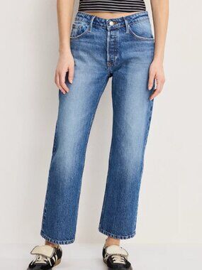 Good American Good Vintage Straight Jeans in Blue942